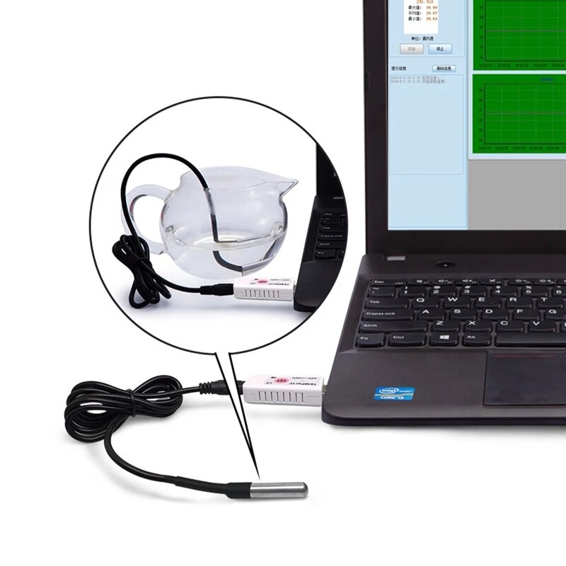 PCsensor USB Thermometer Hygrometer Temperature Sensor Data Logger Recorder for PC Laptop