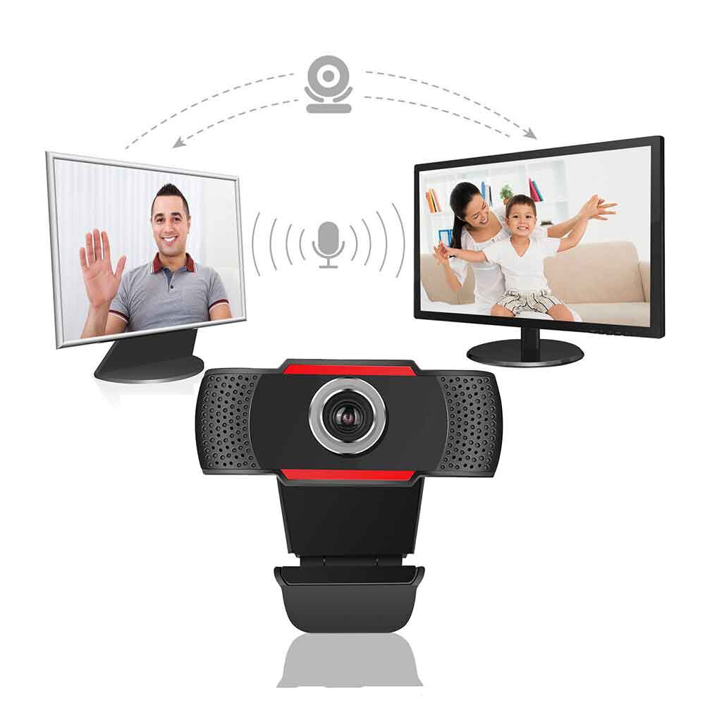 S80 HD Webcam rotatif 720P ordinateur caméra appel vidéo et enregistrement avec Microphone insonorisant pince sur le Style pour PC