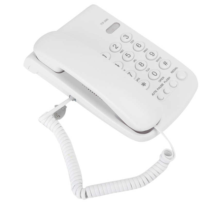 Business Office Telephone Household Guest Room Hotel Fixed Landline Phone Desktop Corded Telephone NO Caller ID Display