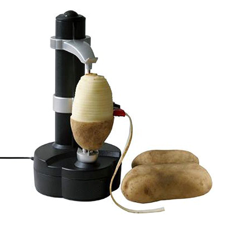 Multifunctionele Elektrische Dunschiller Groenten Fruit Apple Dunschiller Rvs Peeling Machine Keuken Tool Met 3 Bladen