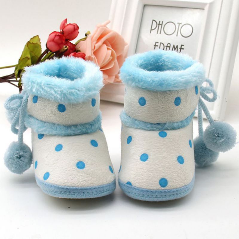 LXA-Newborn Baby Boys Girls Winter Boots Soft Bottom Baby Girls Moccasin Warm Boots Non-slip Booties: M