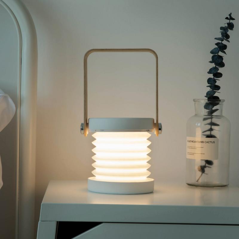 Led nachtlampje draagbare lantaarn intrekbare lantaarnlamp usb-oplaadbaar lichtgevend speelgoed voor kinderen