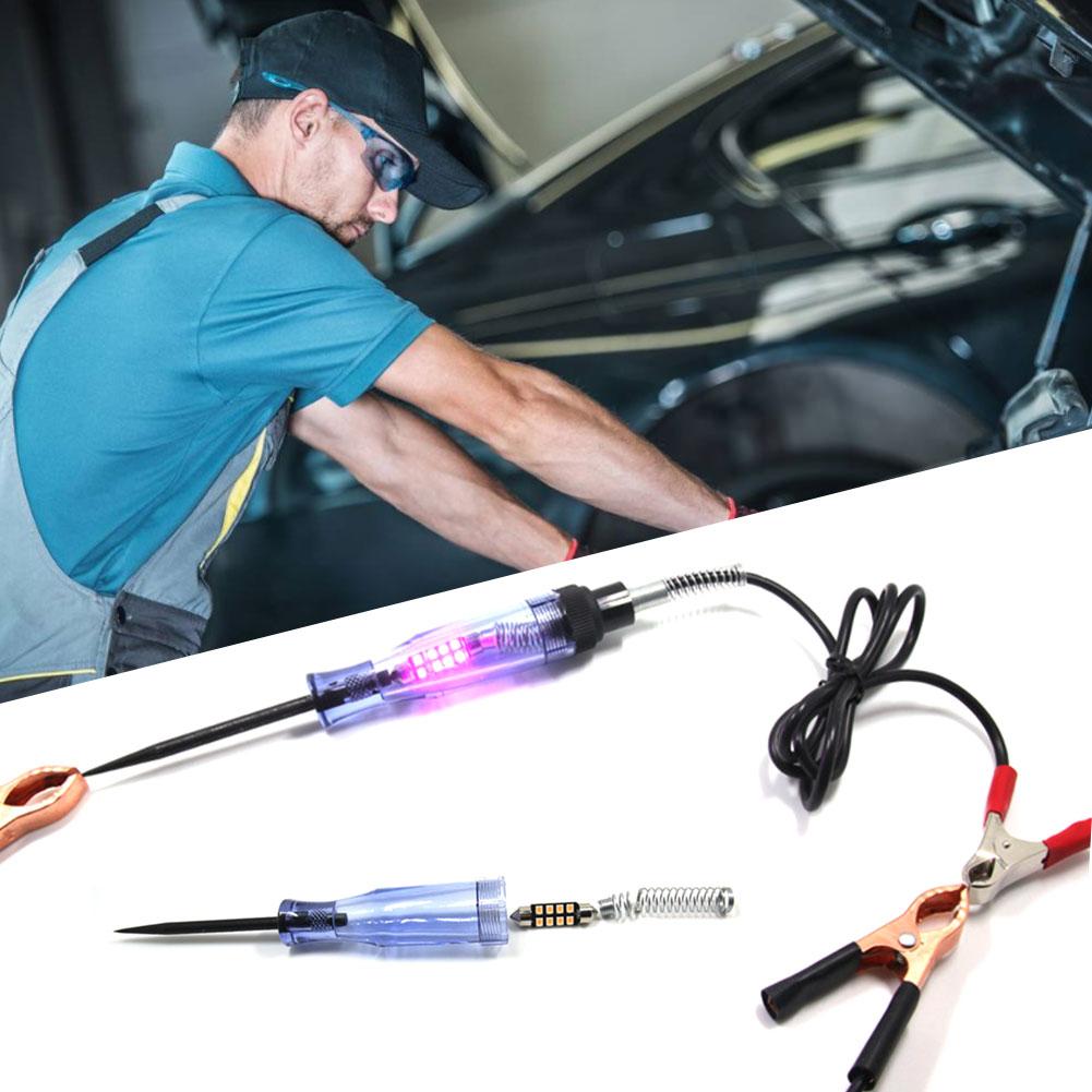 3-24v test pen digital led display abs engineering plast auto kredsløb gauge tester dc spænding til almindelig bil og hjem