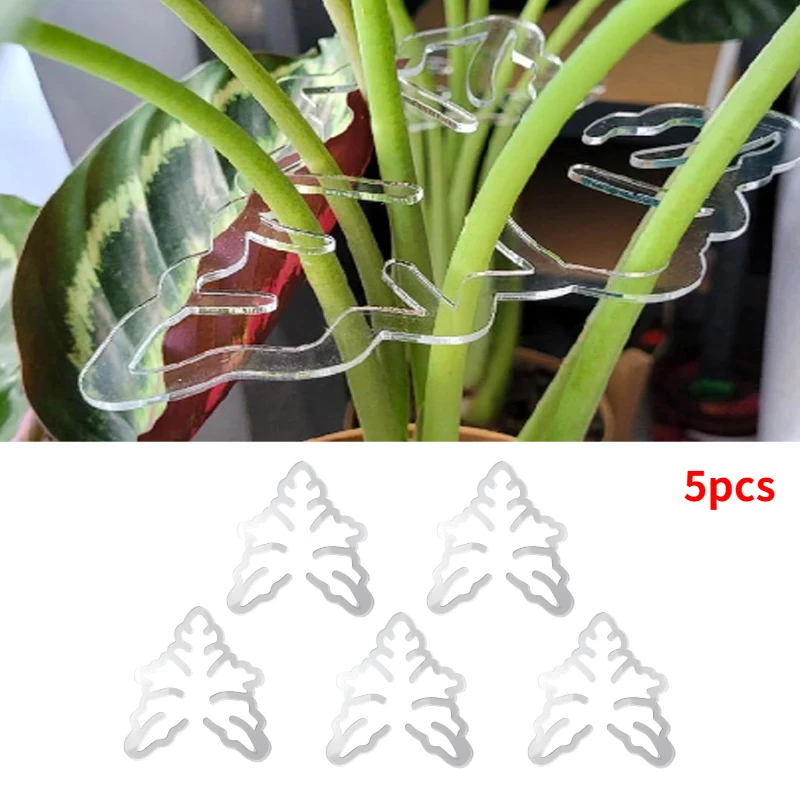 Turtle Shell Bamboo Clamp Set Monstera Grapple Plant Unique Aesthetic Monstera Plant Support Keeps Plants Tame Growing Vertical: Red