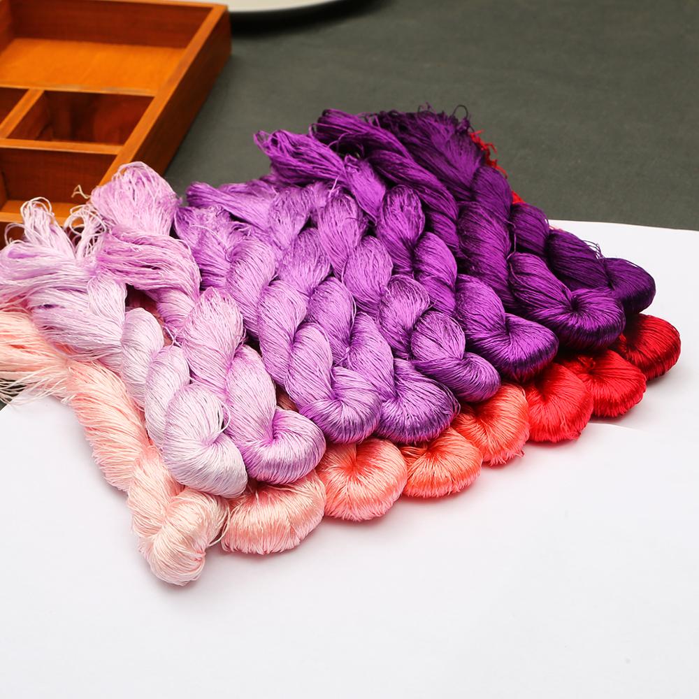 20m/pcs Silk Embroidery 100% Silk Thread Spiraea Embroide Silk Thread Small Sticks Of Hand Embroidery Embroider Cross Stitch