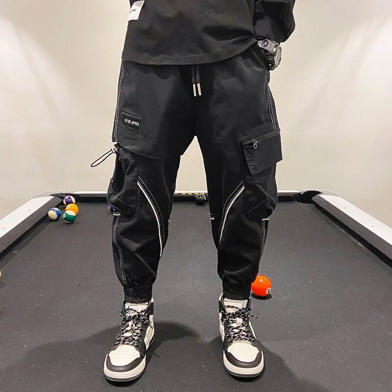 2021 pantaloni Cargo neri ragazzi autunno Harem Pant Streetwear Harajuku Jogger pantaloni della tuta pantaloni abbigliamento per bambini per ragazzi da 10 a 12 anni