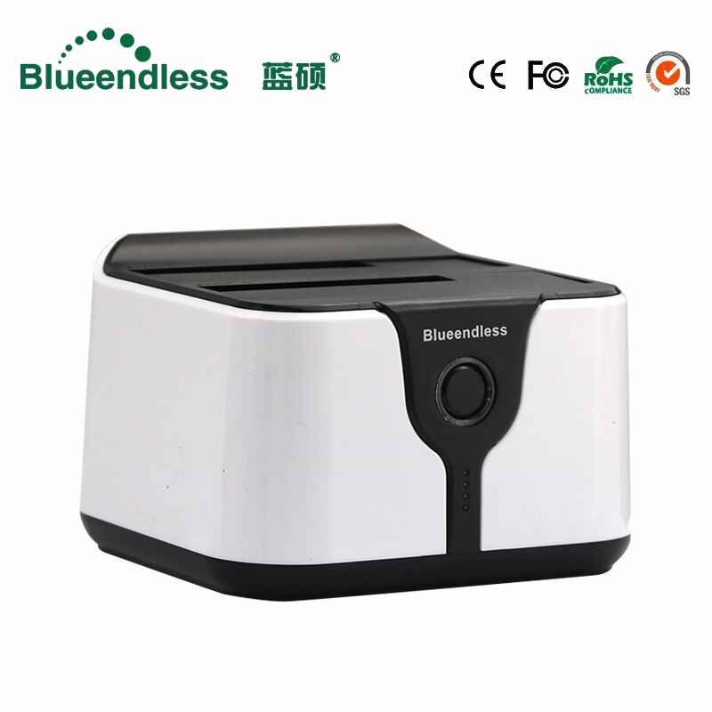 HD05 Aggiornato! 2 Baia 2.5/3.5USB 3.0 a SATA HDD SSD attracco stazione doppio Baia molo stazione con Funzione di clone di Presa 12TB di Leggere