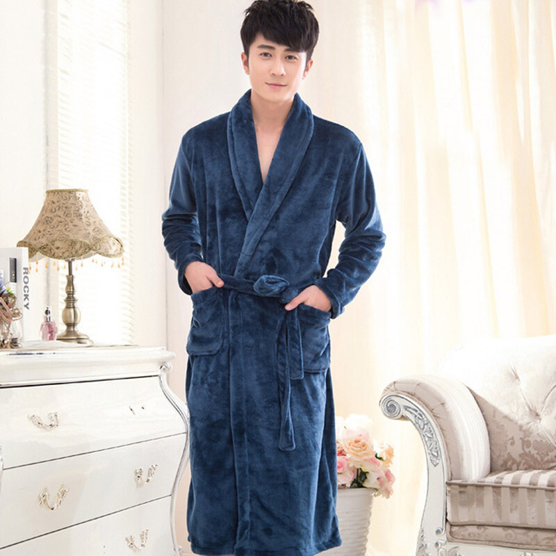 Women's Robe Flannel Pajamas Winter Bathrobe Pyjamas Autumn and Warm Coral Bath Velvet Suit Badjas Female Sleepwear Robes