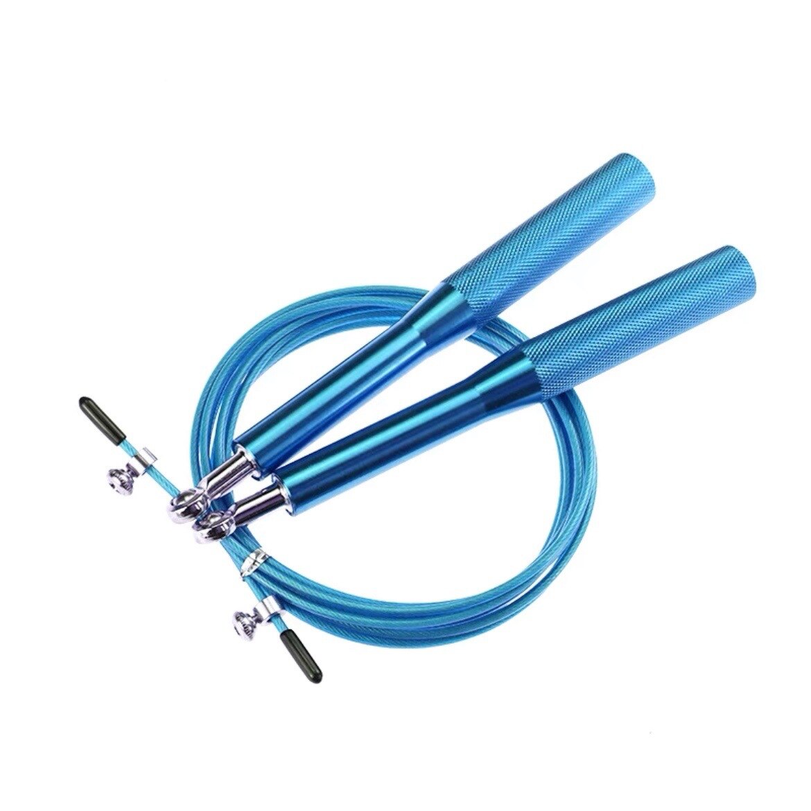 Crossfit Speed Jump Rope corda per saltare professionale per MMA Boxing Fitness salta allenamento allenamento con borsa per il trasporto cavo di ricambio: R1-Blue