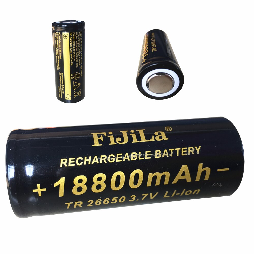 100% Battery 26650 3.7V 18800mA Rechargeable Battery 50A Lithium Battery Suitable for Power Tools