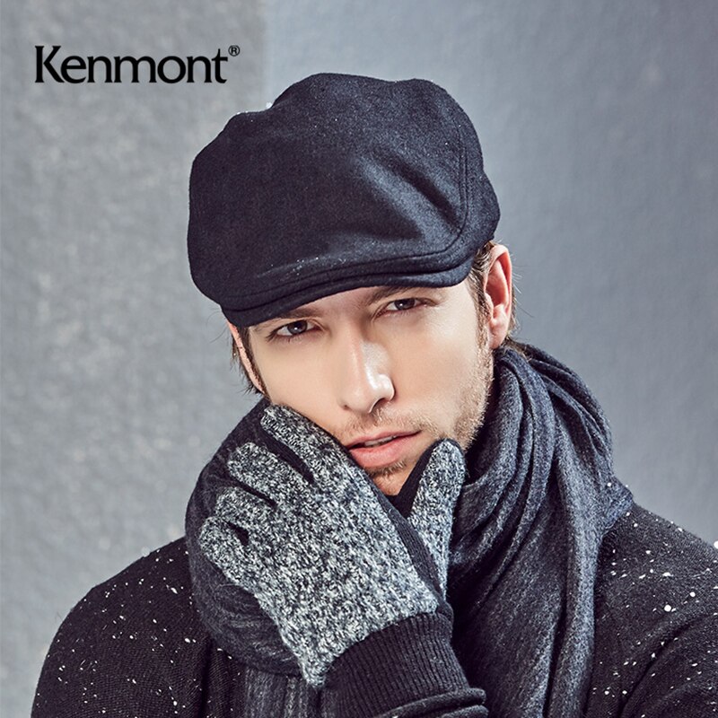 Men's Woolen duck cap warm forward hat outdoor leisure British retro Beret men's winter hat