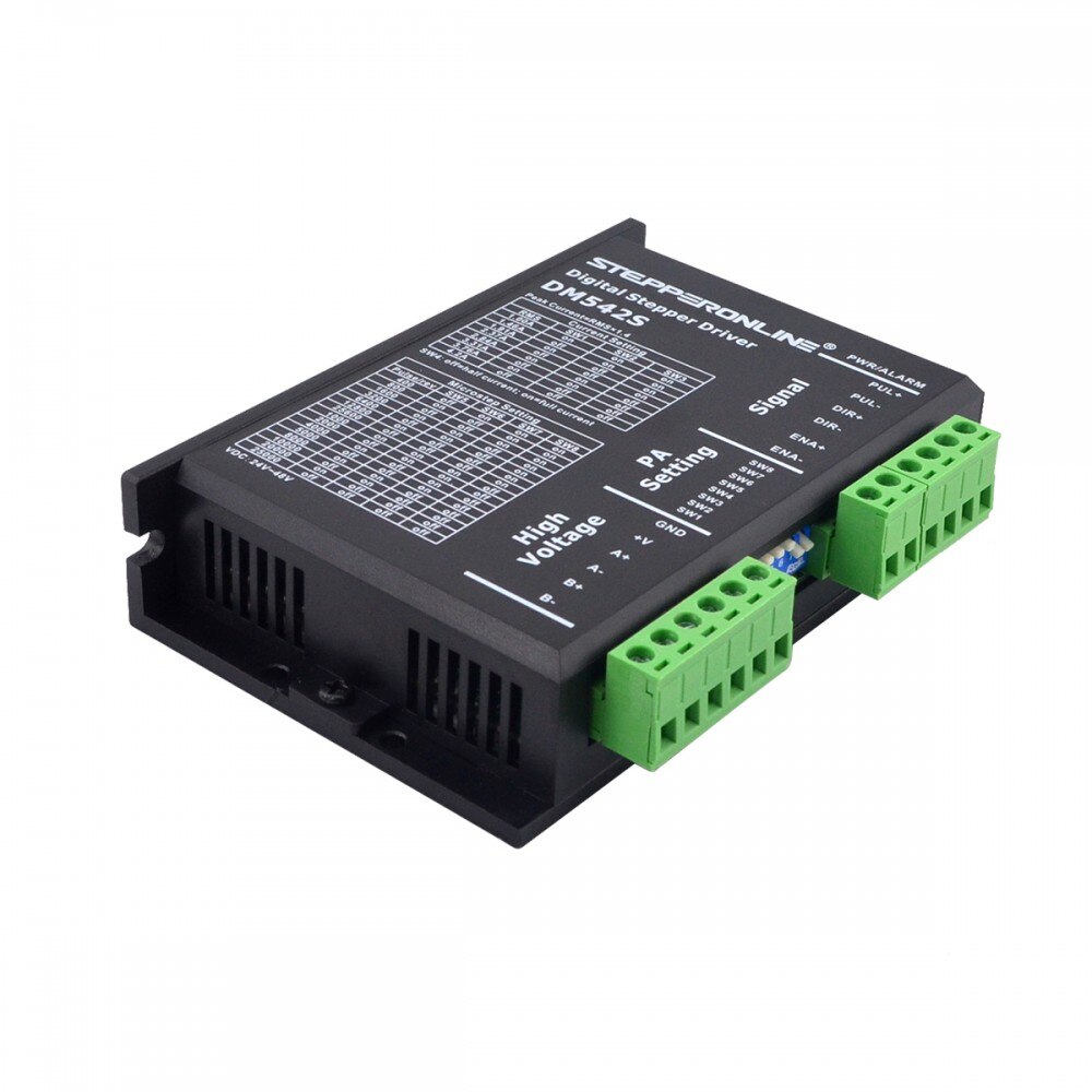 Digital Stepper Motor Driver Stepper Motor Controller RMS Current Max 3A 24-48VDC for Nema 17, 23, 24 Stepper Motor DM542S