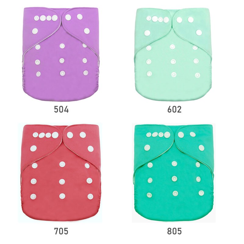 Cloth Diaper 4pcs/Set Reusable Nappies Diapers Inserts Potty Training Pants Newborn Cloth Diapers PUL Fabric Nappy Baby: C3 without insert