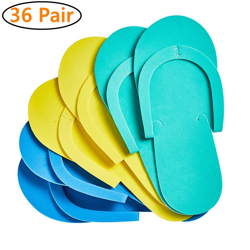 36 Pairs Wegwerp Schuim Slippers Voor Nail Art Salon Spa Foam Pedicure Slippper Pedicure Voetverzorging Gereedschap