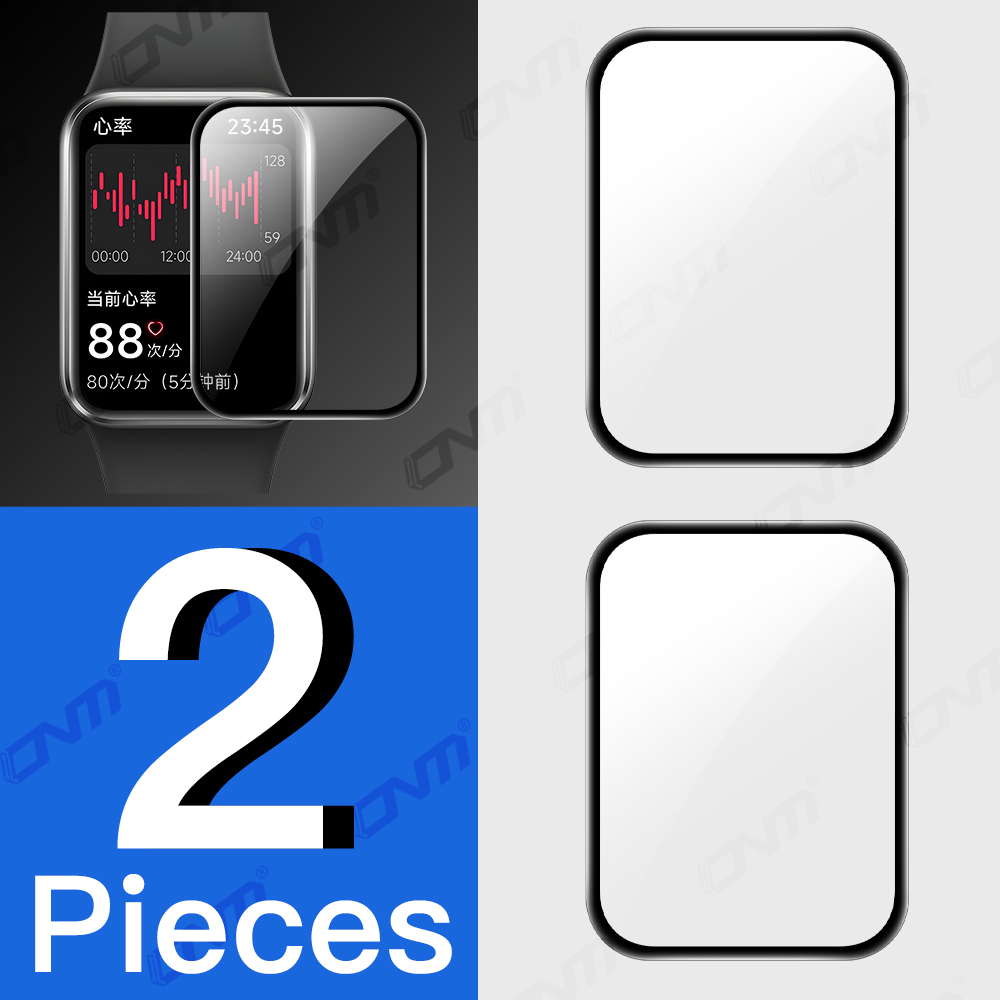 5D Protective Film for Xiaomi Mi Band 9 Pro Screen Protector Anti-scratch Soft Film MiBand 9 Pro Accessories (Not Glass): Orange