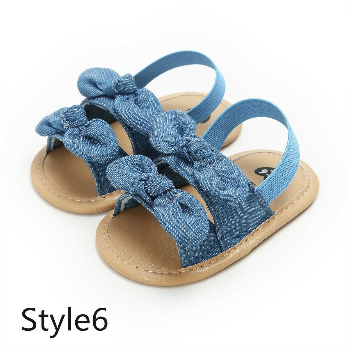 0-18 M Baby Meisje Sandalen Schoenen Klompen Strik Sandalen Lederen Sandalen Zomer Party Prinses Peuter Baby Schoenen: 6 / 0-6 months