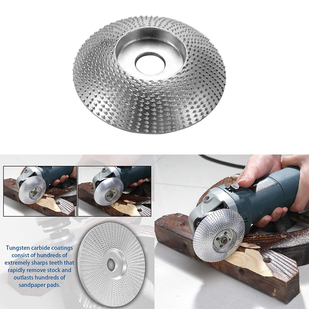 Hoge Quanlity Hout Slijpschijf Rotary Disc Schuren Houtsnijwerk Schurende Disc Gereedschap Voor Haakse Slijper 4Inch Boring