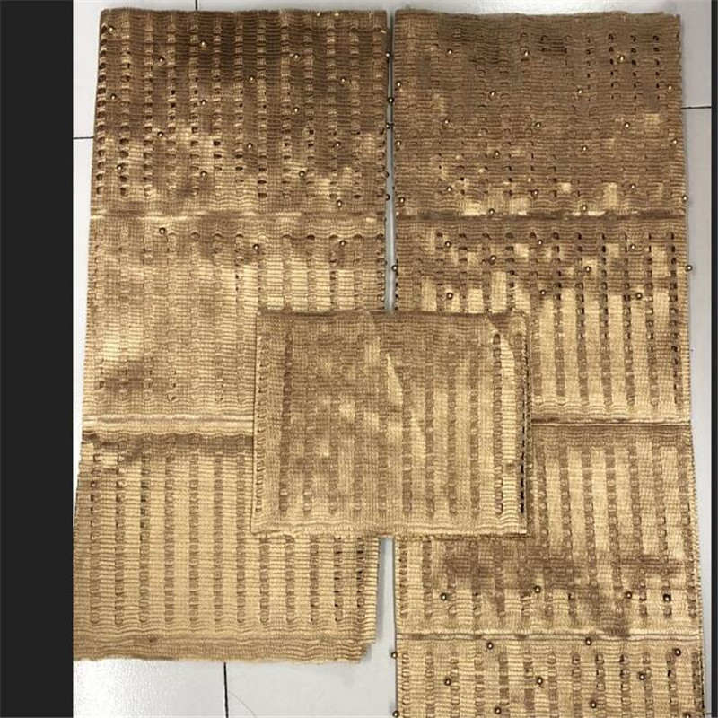 Gele-tela de Aso Oke para boda para mujer, lazo para la cabeza nigeriano rojo, africano, 14 colores, L5