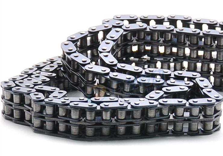 06B-2 pas 9.525mm 3/8 "longueur 60" 1.5 m 160 noeuds Transmission industrielle rouleau d'entraînement Double chaîne