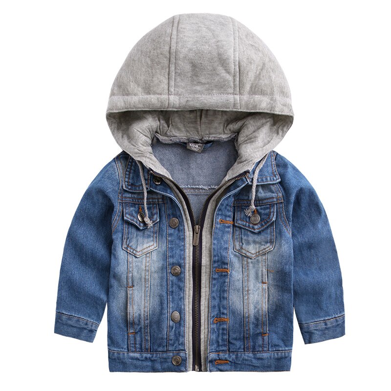 Manteau en Denim pour bébés garçons, veste classique avec fermeture éclair, vêtements pour enfants, printemps-automne, DQ110
