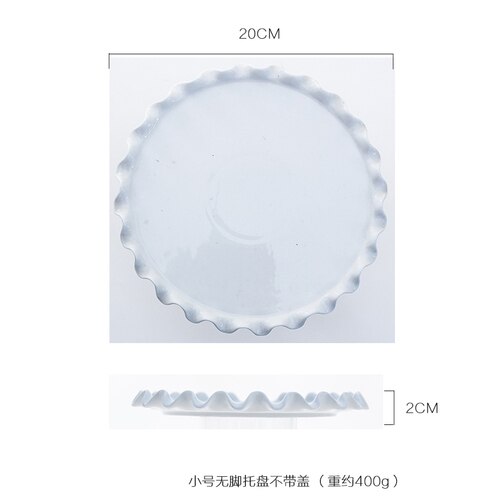 Céramique gâteau support gâteau plateau fruits plateau Dessert Table présentoir verre couverture mariage fête décoration ménage: tray---S