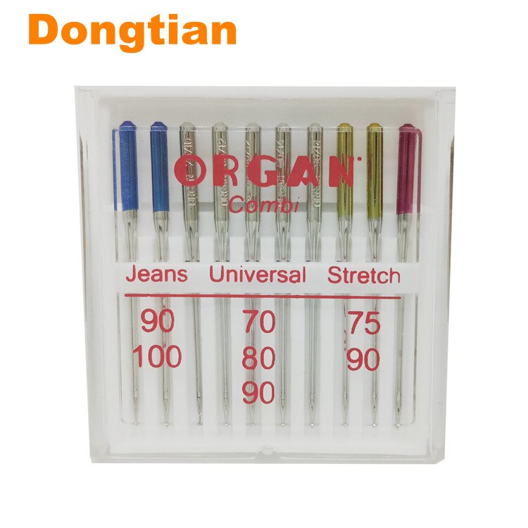 ORGAN NEEDLES Set 5 Aghi Universali: Misure #70 #80 #90 #100 Per Macchina Da Cucire
