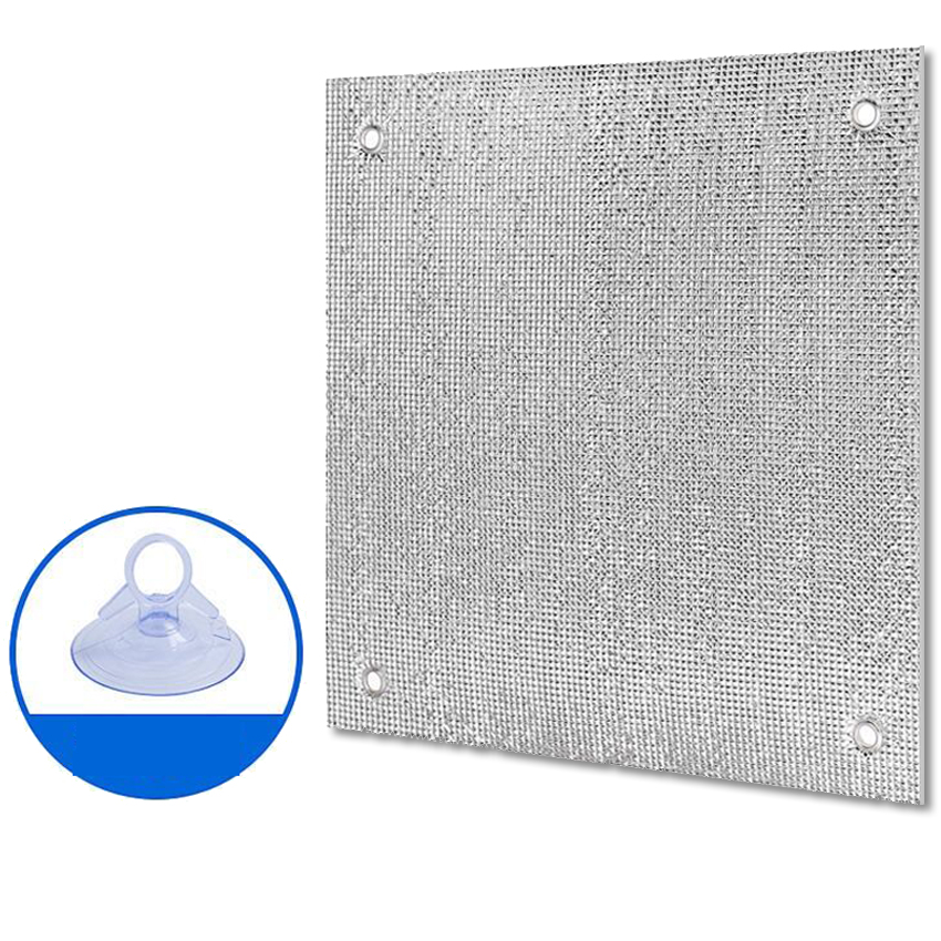 Tykkere aluminiumsfolie skyggefilm vindusglass anti uv solskjerm soveromsvindu varmeisolasjon bomull solbeskyttelsesfilm: 2*3m