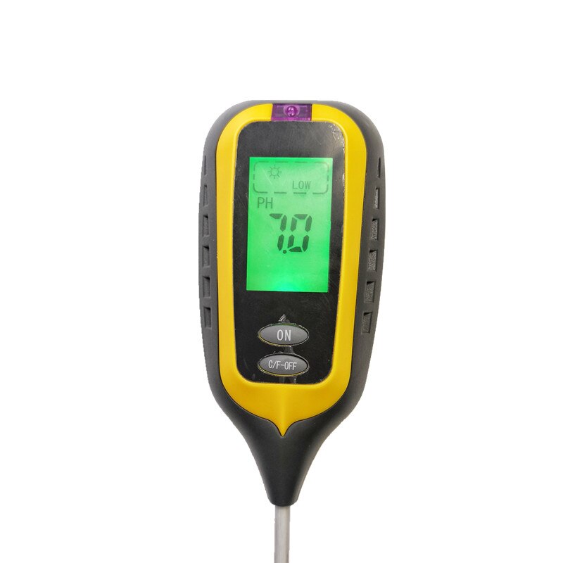 4 in 1 Soil PH Moisture Meter PH Meter Flower Temperature Humidity Sunlight Tester Acidity Hygrometer for Farm Plant Garden: B