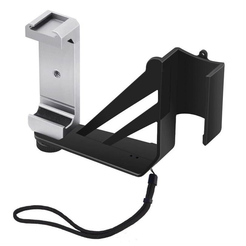 Smartphone Mount for DJI OSMO Pocket Gimbal - Plastic Handheld Holder - Non-Slip Grip: Silver
