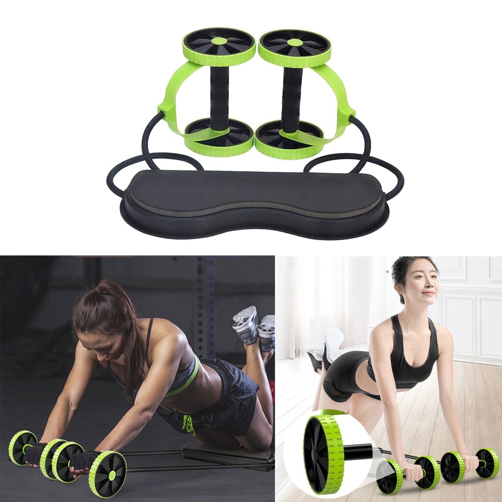 Roue à roulettes Ab avec équipement d'entraînement d'exercice de entraîneur de muscles abdominaux Mat