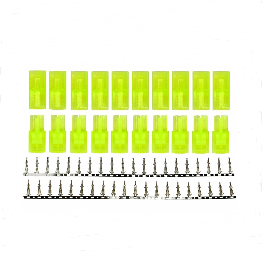 5/10 Pairs Mini Tamiya Style Battery Connectors Plugs Male And Female Plug Sets with Nickle Pins for RC Hobby Car Boat Plane