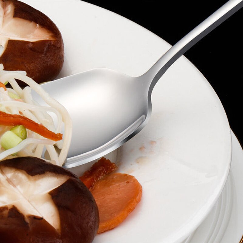 Kitchen Dinner Dish Public Spoon Soup Restaurant Large Stainless Steel Distributing Spoon Buffet Serving Spoon Big Soup Spoon