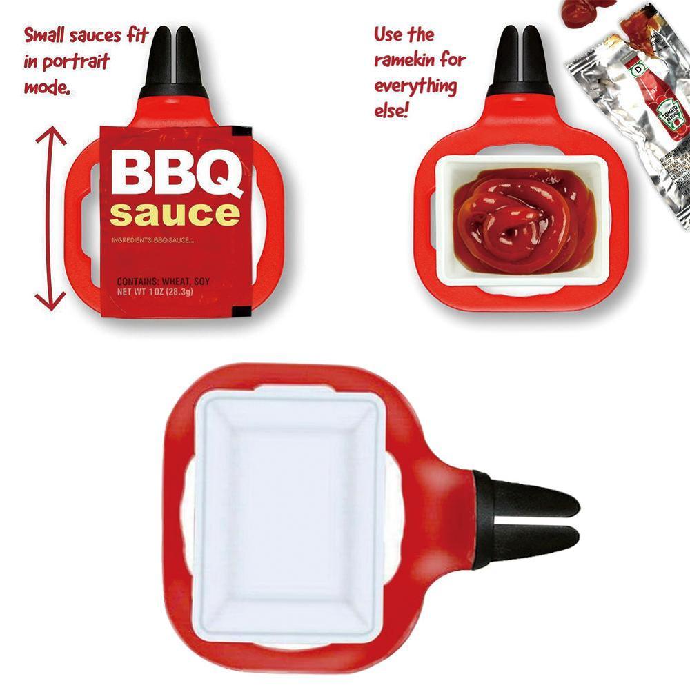 En holder i sovs til ketchup og dypning af saucer, der kan tages af, ramekin kan tages af de saucer, der kommer i poser