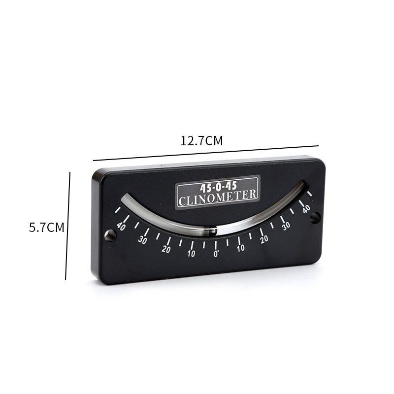 25-0-25/45-0-45 Inclinometer Mini Protractor Measuring Instrument Ship Inclinometer Angle Clinometer Good: Red
