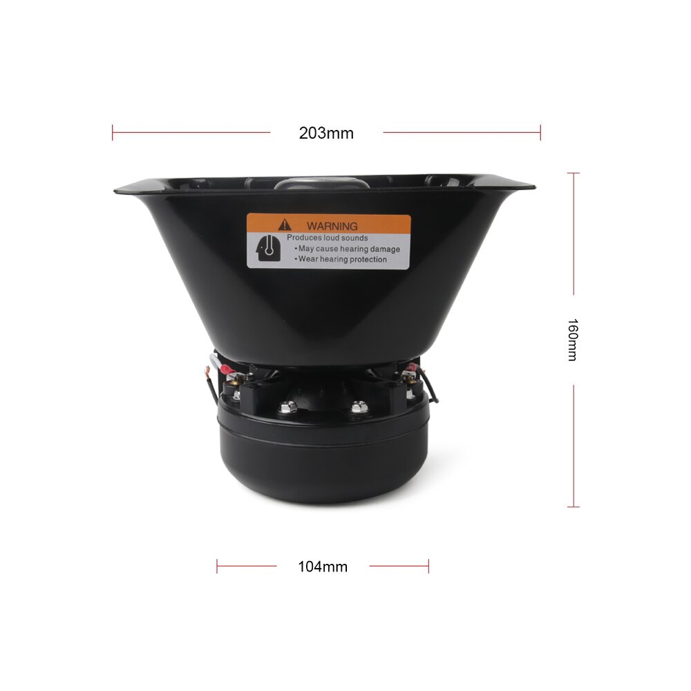 200W 8 Sound Loud Car Warning Alarm Police Siren Horn Speaker PA MIC System