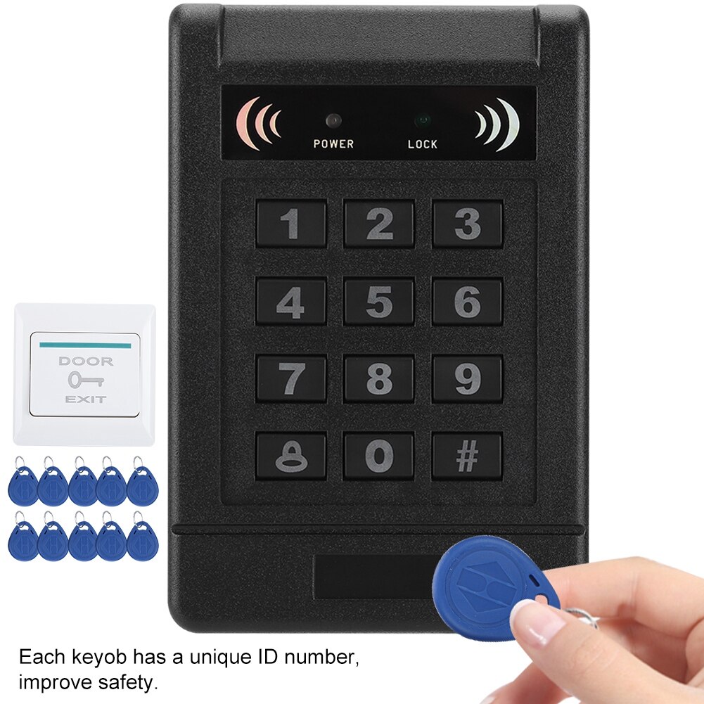 Door Access Control System RFID Card Password Unlocking Home Security Access Control Kit