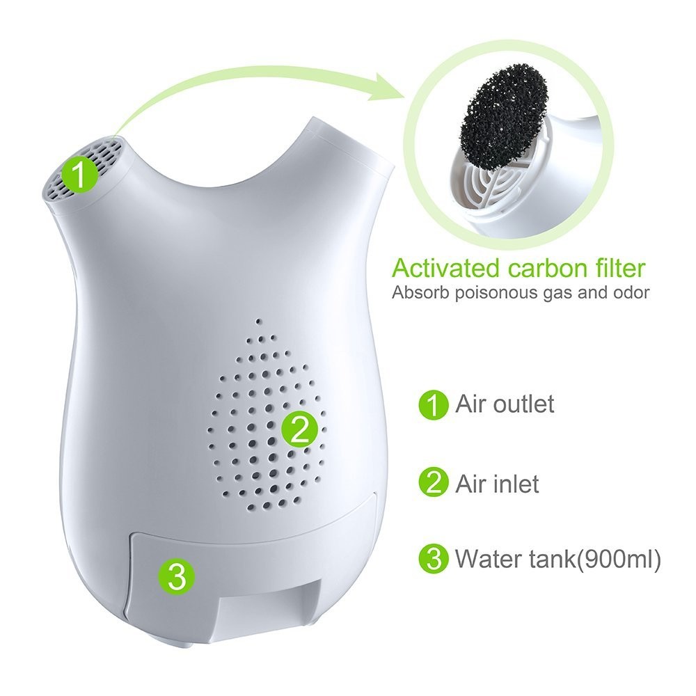 300ML Dehumidifie touch smart dehumidifier Moisture Absorbing Air Dryer with Auto-off and LED indicator Air humidifier for home