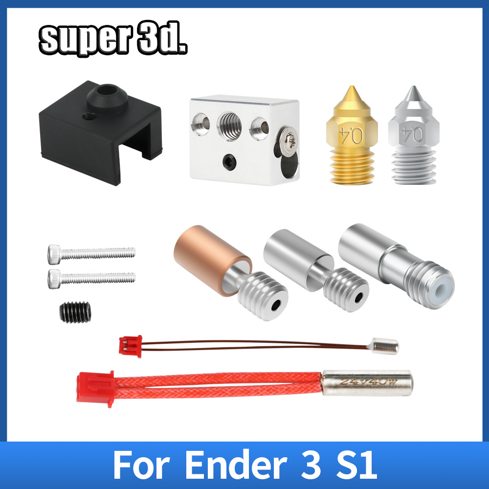 Do drukarki 3D Ender-3 S1 Pro CR10 Akcesoria Termistor NTC100 Rura grzewcza 40W Bimetal Heatbreak 300 ℃ Części do Ender 3 S1