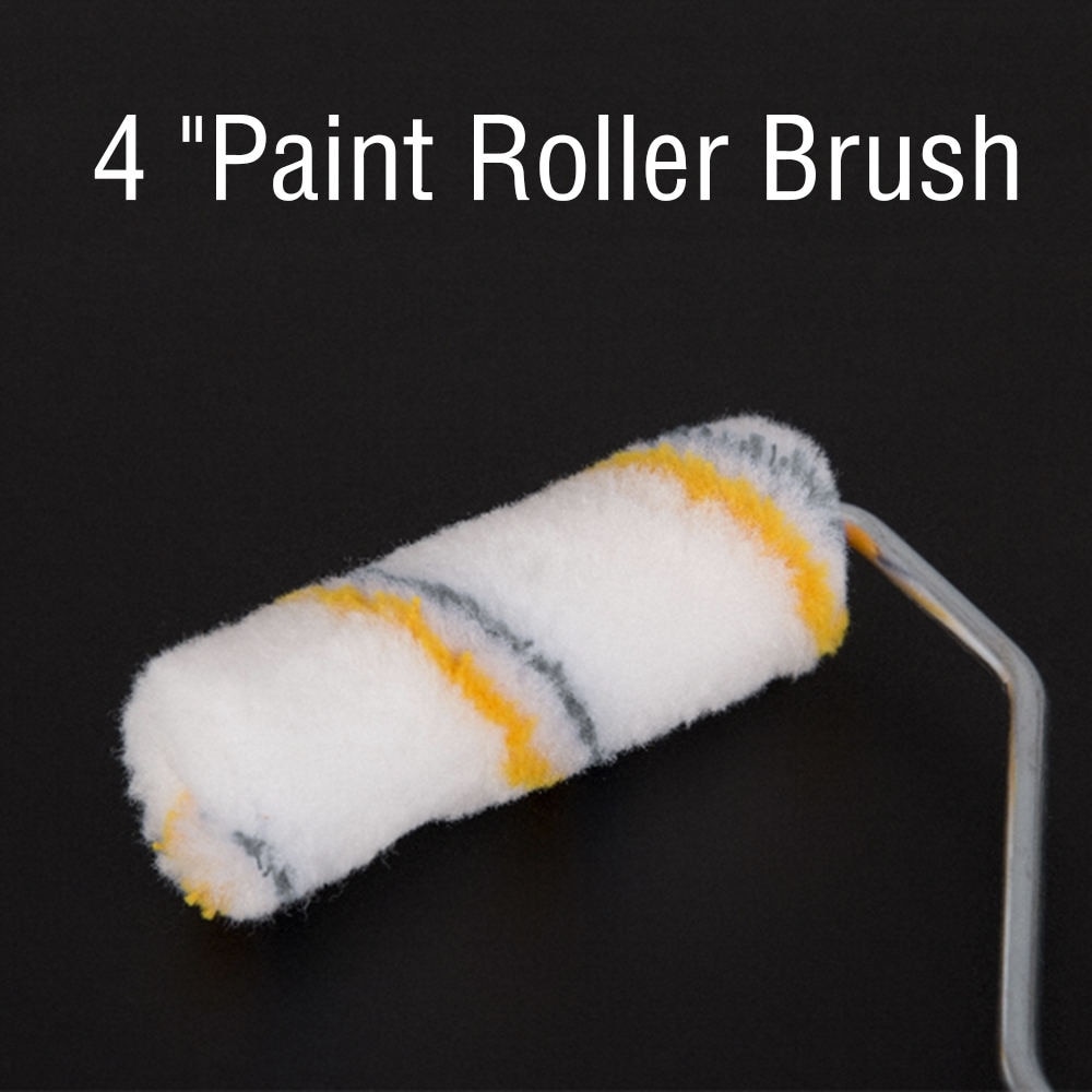 20*Mini Craft Paint Foam Rollers Paint Roller Brush Decorators Brush Smooth Tools Decorating Painting Tool 4 Inch White