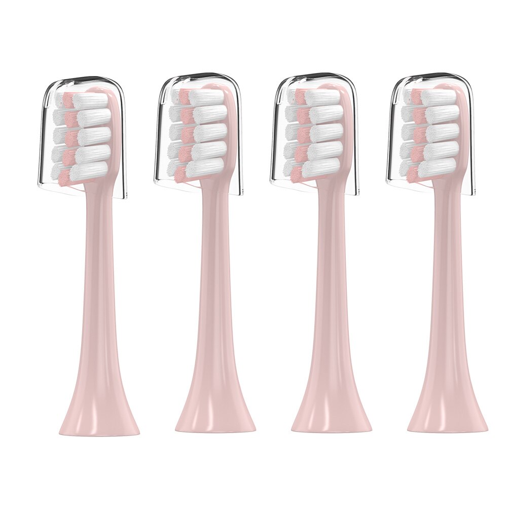 4/8 STUKS Vervanging Xiaomi SOOCAS/SOOCARE X3 Tandenborstel Hoofd Voor SOOCAS Xiaomi Mijia SOOCARE X3 Elektrische Tand borstelkop: Zilver