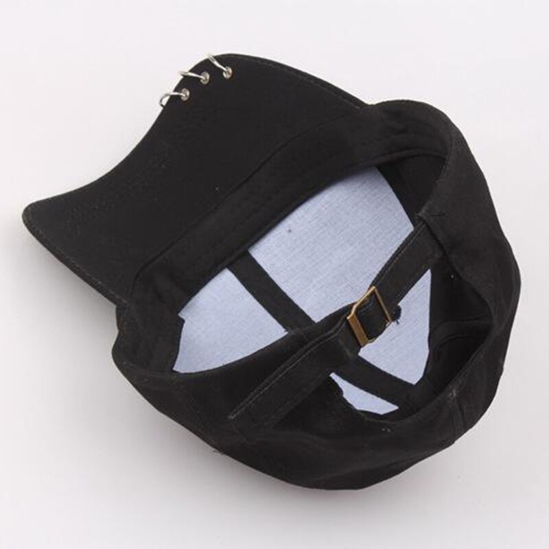 Forår sommer mænd kvinder kasket ensfarvet almindelig sort pink hvid snapback kasket baseball hatte med ringe justerbare baseball kasketter