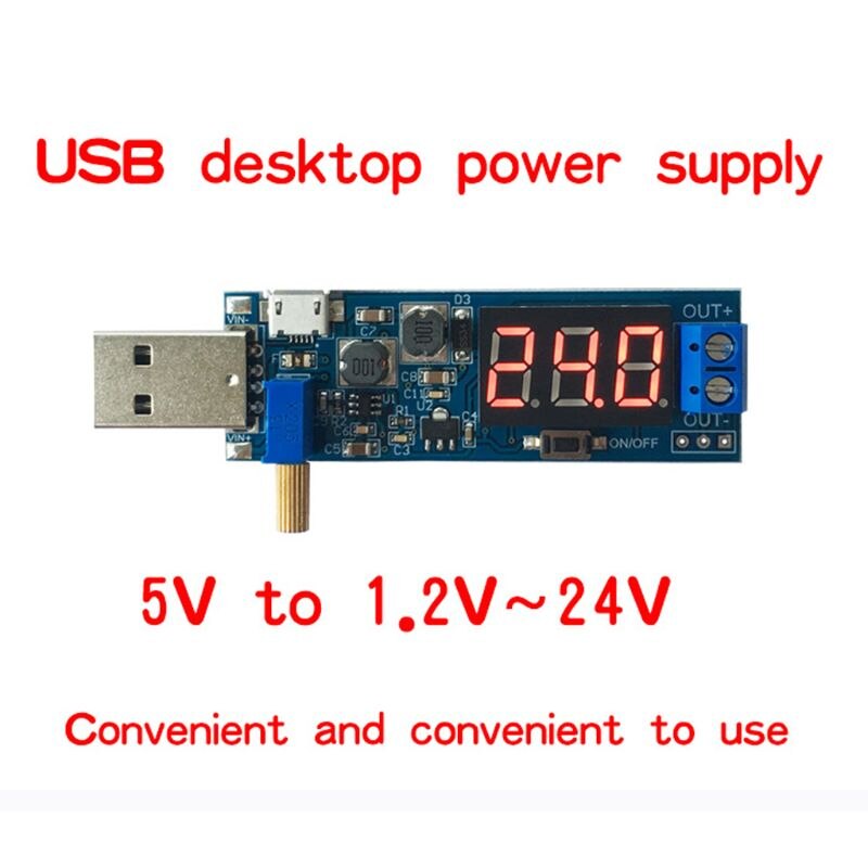 DC-DC 5V naar 1.2 V-24 V USB Step UP/Down Voedingsmodule Verstelbare Converter