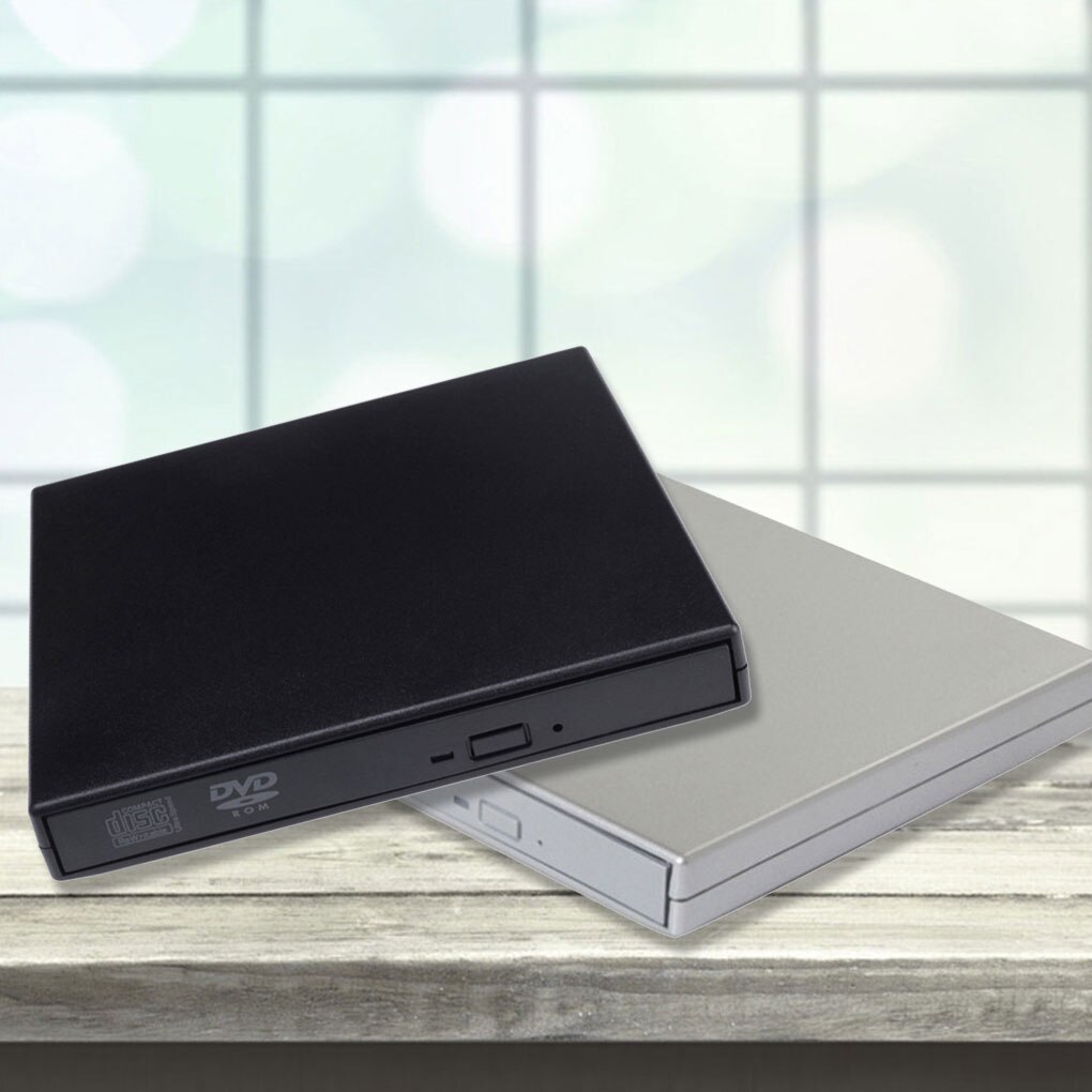 USB 2.0 External CD/DVD ROM Player Optical Drive DVD RW Burner Reader Writer Laptops PC Windows 7/8/10