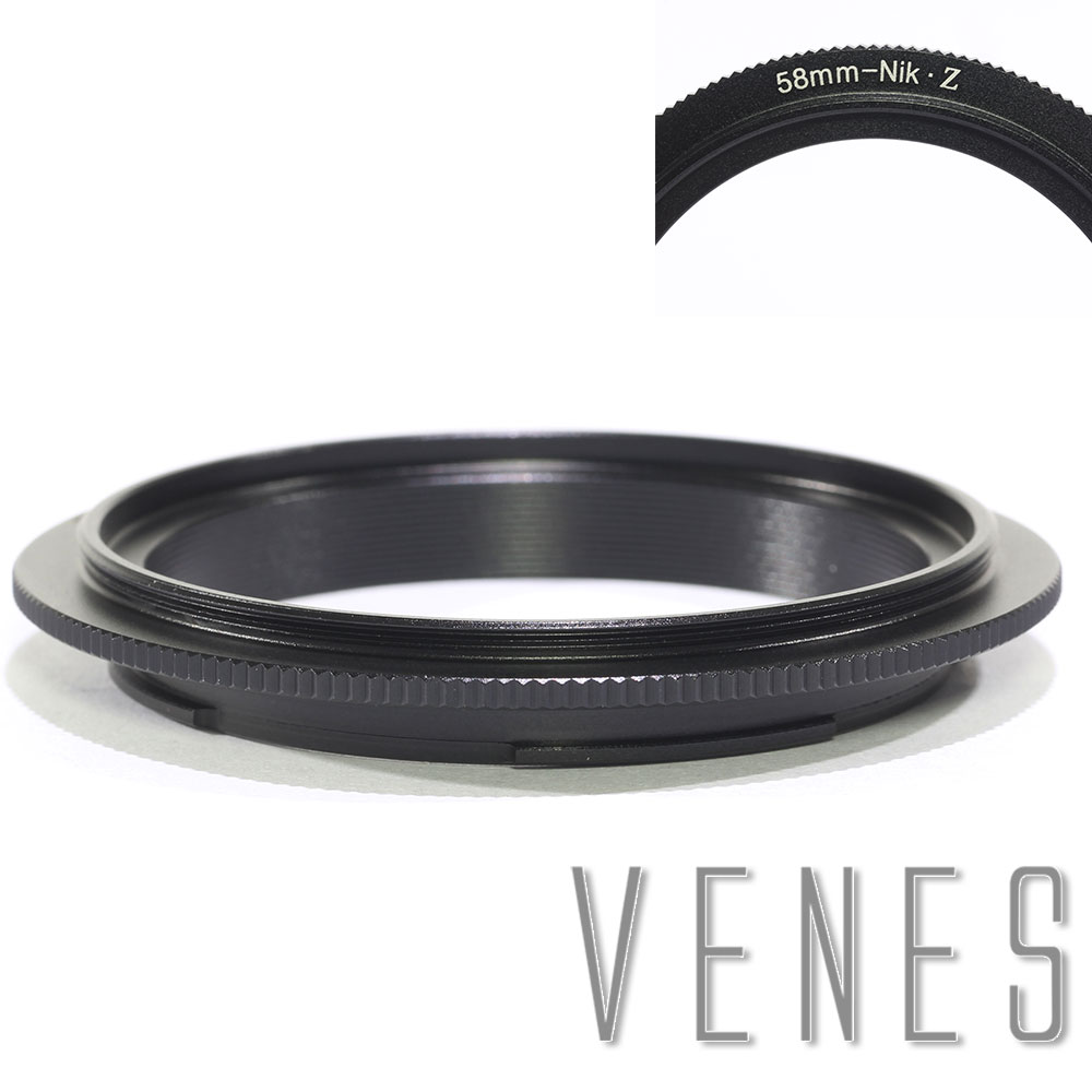 Venes 58mm-Nik Z Lens Macro Reverse Adapter Ring Suit Voor Nikon Z Camera