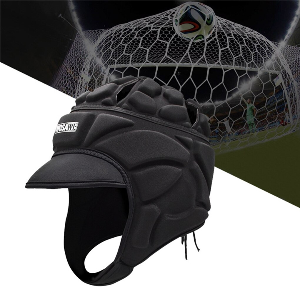 Women Men Goalkeeper Helmet Football Soccer Baseball Head Guard Protector with Sunshade Visor Football Goalkeeper Helmet Sport