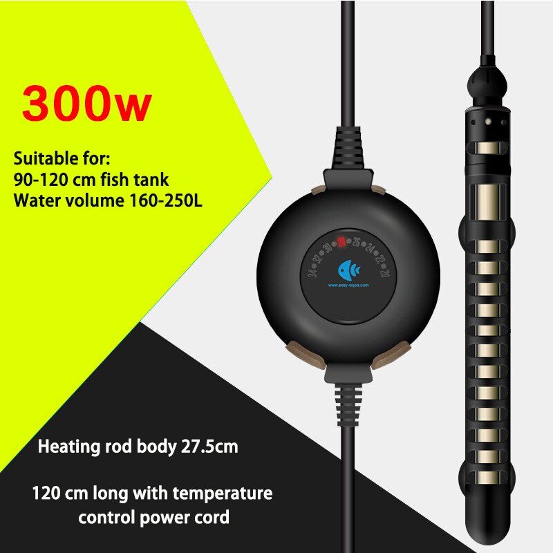 Aquarium Mini Thermostaat Verwarmingselement, Digitale Display Temperatuurregelaar, Dompelpompen Verwarming Buis. Verwarming Buis Van 25W 500W: 300w