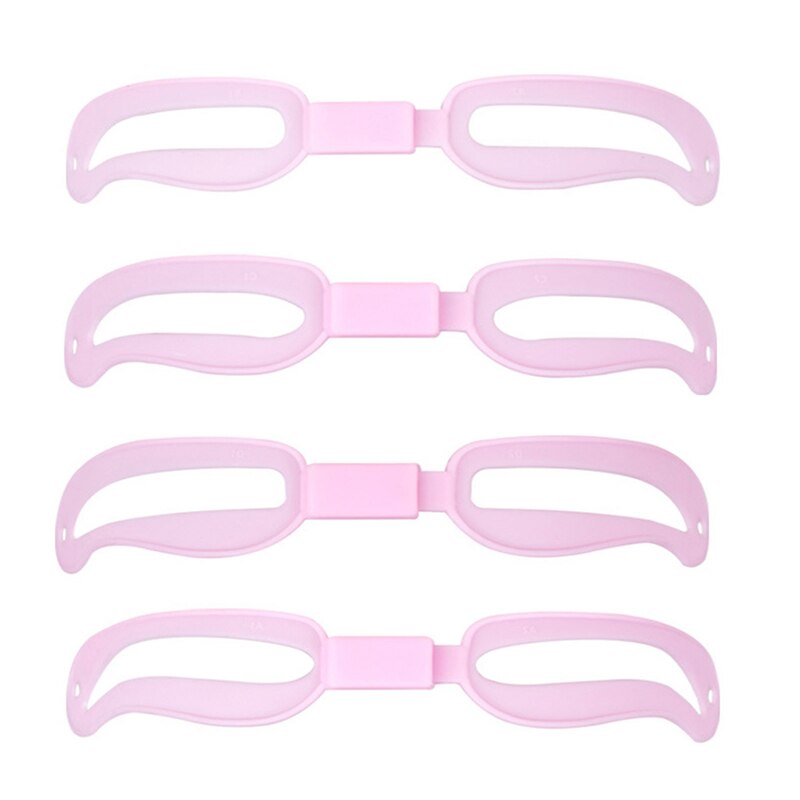Eyebrow Stencil 4 Pieces Eyebrow Shaper Kit Reusable Eyebrow Model With Strap 3 Minutes Makeup Tools For Eyebrows