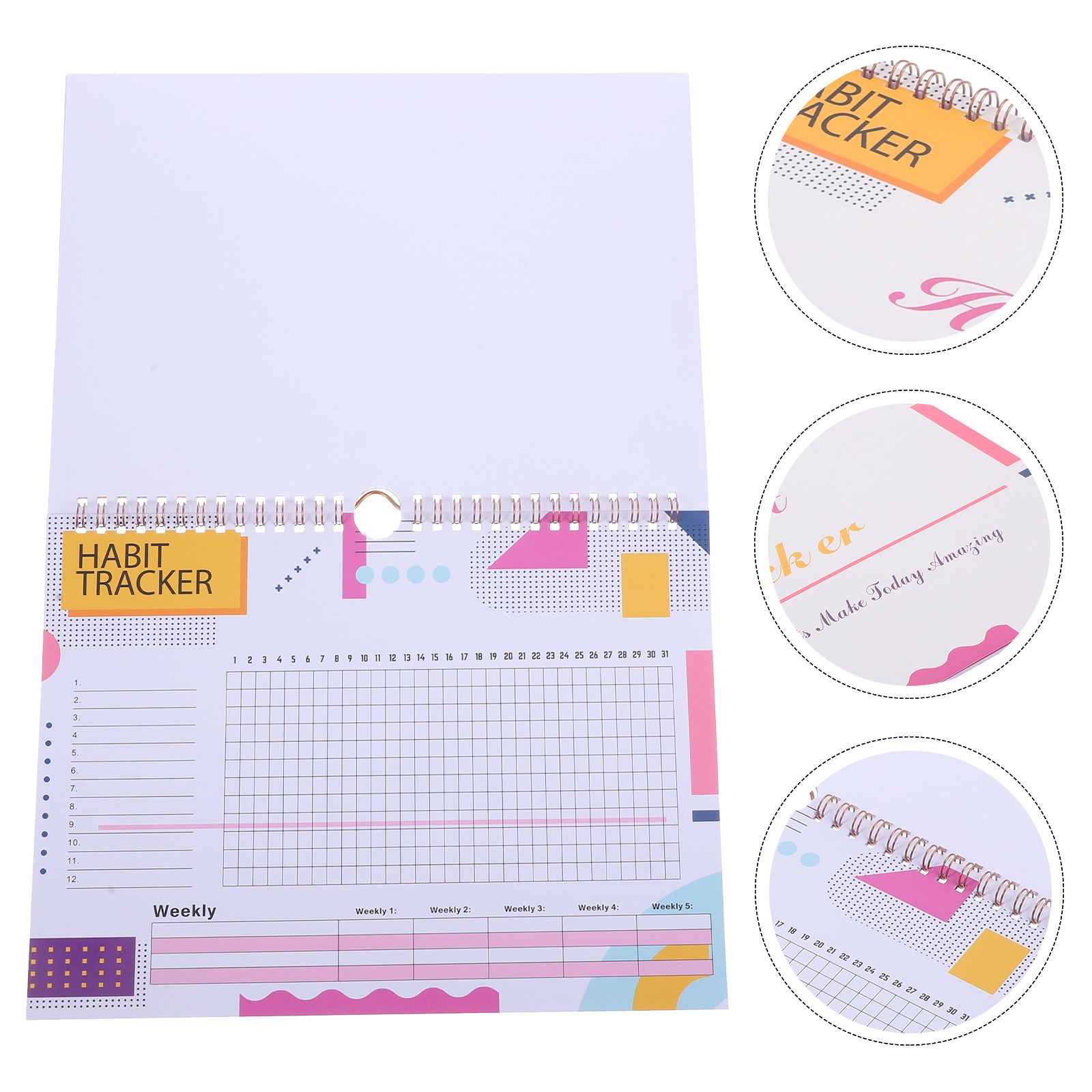 Gewoonte Tracker Planner Doeldagboek Trainingsschema Bureaukalender Fitness Tracker Dagelijkse Planner Stemmingstracker Gewoonte Dagboek Doelen