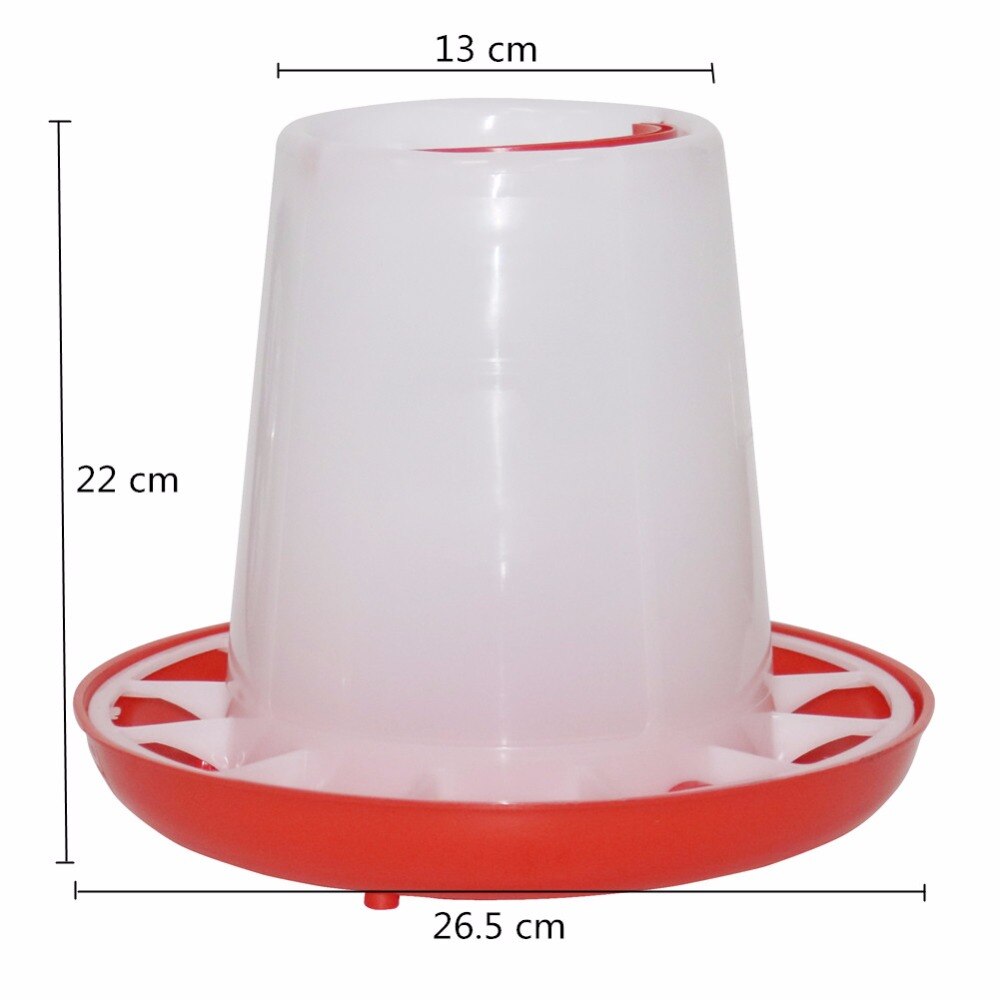 Kip apparatuur 2 sets Automatische feeders 3kg Vogel voedsel containers Gevogelte drinken Grote concessies