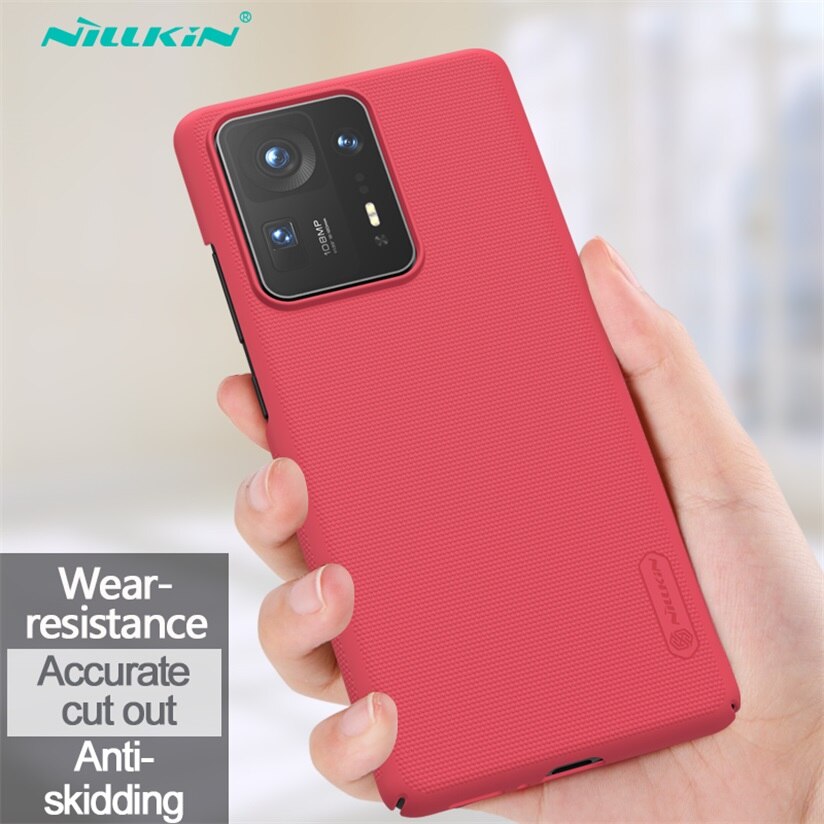 Voor Xiaomi Mix 4 Case Originele Nillkin Frosted Shield Business Hard Pc Phone Cover Voor Xiaomi Mi Mix4 telefoon Houder: Red